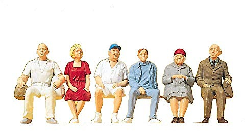 Preiser 1/22,50 TH – pr45152 – Modelleisenbahnen – Figuren sitzend