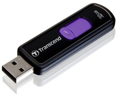 Transcend JetFlash 500 32GB USB-Stick USB 2.0 schwarz/violett