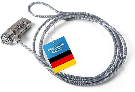 Candado de cable cable de acero candado Kensington para candado de seguridad de computadora cable antirrobo 1,8 m cable candado de seguridad (Números)