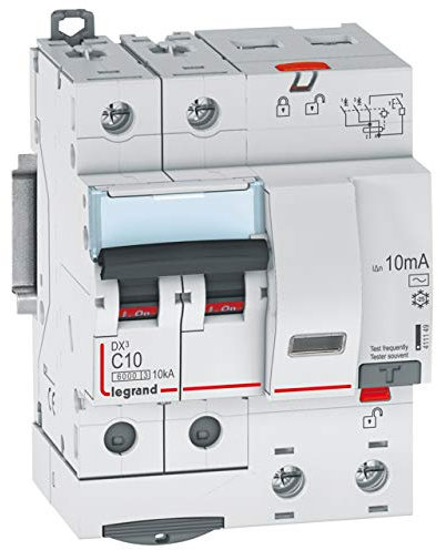 411149 Legrand Disjoncteur Différentiel 10a Type Ac 10ma Dx³6000 10ka 2p