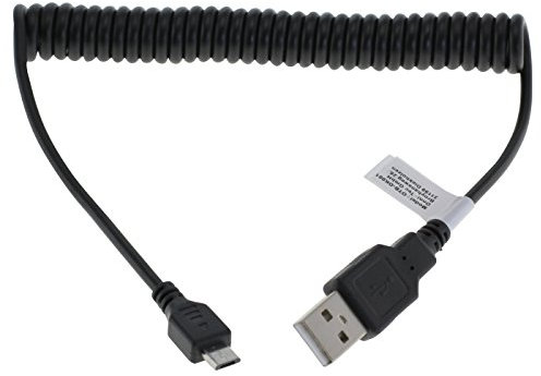 OTB 8008720 Câble Micro USB spiralé Noir