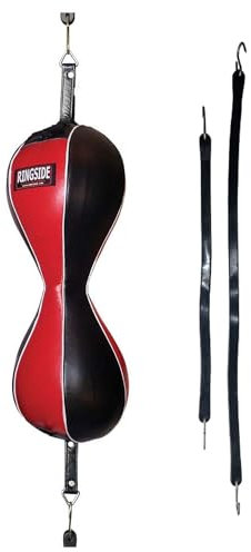 Ringside Unisex-Erwachsene Doppelendtasche Tasche mit Zwei Enden, Rot/Schwarz, 16 W x 2 H