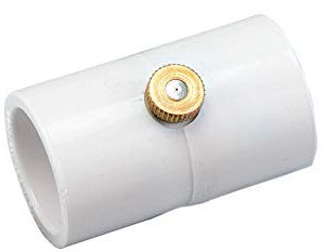 Orbit 1/5,1 cm Raccord en PVC avec Laiton et Acier Inoxydable Brume Buse – Lot de 5 Blanc