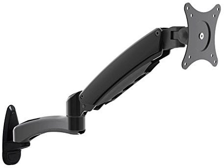 HFTEK - Monitor TV Wand Halterung Halter Wandhalterung für Bildschirme von 15 bis 27 Zoll mit VESA 75/100 (HF18DB)
