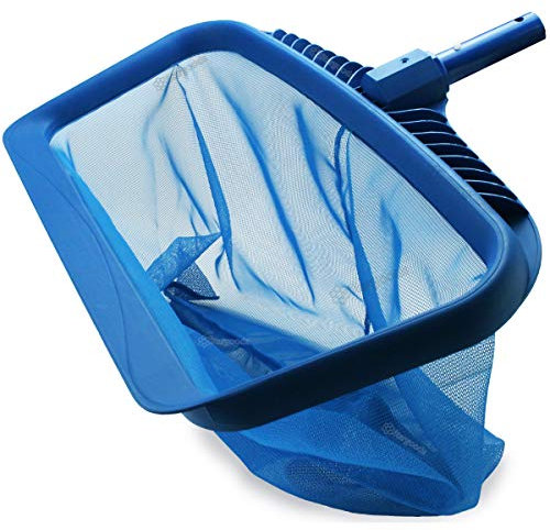 Stargoods Pool Skimmer - Dispositivo per pulire la piscina, sacca per raccogliere le foglie, manico robusto