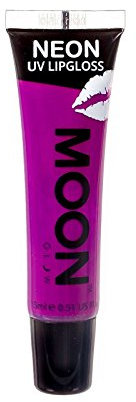 Moon Glow Lucidalabbra Neon UV – Profumato e brilla brillantemente sotto i raggi UV, Ribes nero viola, 15 ml (confezione da 1)