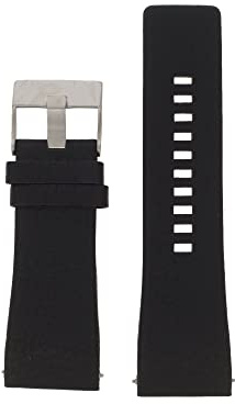 Diesel Uhrenarmband 30mm Leder Schwarz Uhrband DZ-7326 / LB- DZ7326