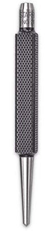 Starrett 264D Centre Punch With Square Shank, 4 Length, 1/8 Tapered Point Diameter, 3/8 Square Thickness
