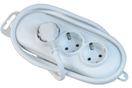 UNITEC White - Line Steckdosenleiste 3-fach