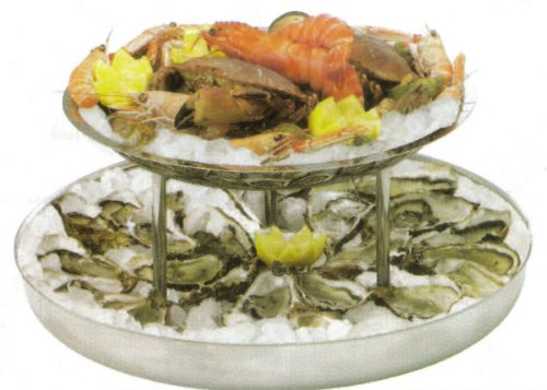 Sambonet Tavola Table 41591-90 - Piatto ostrica 45-36 in acciaio INOX