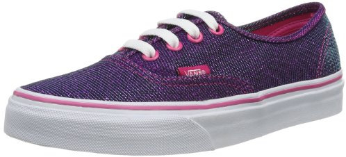 Vans Unisex-Adult Authentic Low-Top Trainers VVOEC39 Shimmer/Magenta 4 UK, 36.5 EU