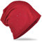 Miobo Jersey Slouch Beanie Long Mütze mit edler Strass Nieten Applikation Unisex Unifarbe Herren Damen Trend,Weinrot
