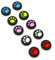 5 Pair / 10 Pcs Ersatz Silicone Thumb Grip Stick Analog Joystick Grips Caps Cover Aufsätze Schutzkappen Joystick Kappen Dualshock Thumbsticks für PlayStation PS4 PS3 Xbox One Nintendo Game Controllers