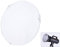 Andoer Photo Studio Tragbare 18.5cm Frosted-Oberflche Diffusorplatte f¨¹r Bowens Mount 7 Standardreflektor Lampenschirm