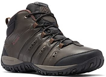 Columbia Woodburn II Chukka WP Omni-Heat wasserdichte Wanderschuhe für Herren, Braun (Cordovan x Garnet Red), 43.5 EU
