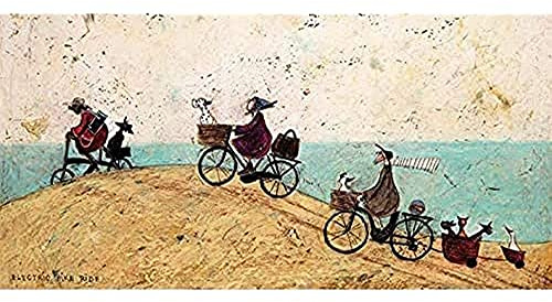 Sam Toft Electric Bike Ride, 50 x 100 cm, Leinwanddruck, Mehrfarbig