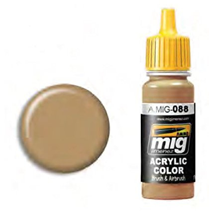 Ammo MIG-0088 Khaki Brown Acrylic Paints (17 Ml), Multicolour