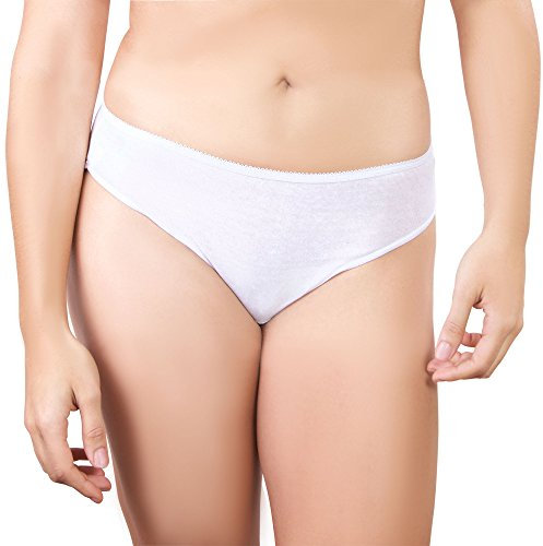 One-Wear Bragas Desechables Súper Suave y Ligera de Algodón para Mujer (Lote de 5) - Ropa Interior de un Solo Uso para Maternidad Hospitales Viajes SPA Masajes