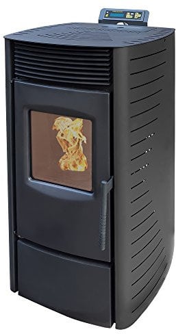 NEMAXX® P9 Pelletofen 11 kW bis 220m³ – Elektrokamin mit ECO-Modus,Wi-Fi Ready,Wochen-Timer & Überhitzungsthermostat für effizientes Heizen – Schwarz