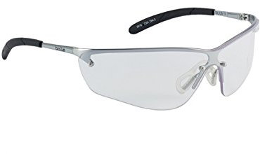 Bolle SILPSI Silium Spectacles Metal Frame Flex Temples with Tipgrip PC Lens, Clear