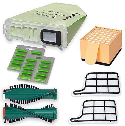 Staubsauger Sparset - 37 teiliges Set inkl. 12 Staubsaugerbeuteln - Optimal passend für Vorwerk Kobold 135 mit EB 350 351 - Bestleistung beim Saugen - Hochwertige Qualität