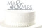 Oblique-Unique® Mr & Mrs Hochzeitstorte Topper Acryl Silber Glitzernd Kuchendeckel Hochzeit