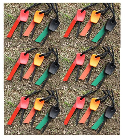 ILOVEDIY 5X Feuerstein Feuerstahl Mini Feuerstarter 1000 Zündungen Magnesium Feuerstarter Feuerzeug Flint Stone Fire Steel Outdoor Survival Camping-Anzünder