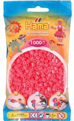 Hama 207-33 Bügelperlen 1000 Schreibwaren, Kirsch