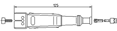 BREMI 13202/1 Zündkerzenstecker Kompatibel mit MERCEDES-BENZ Stufenheck W123 0001564310 0001565010 0001565110