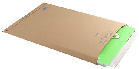 Blake VITA - Corrugated Cardboard Envelopes 330 x 490 mm - Pack of 100 - Thickness 300 GSM - Peel and Seal Cardboard Mailers - Book Wrap Mailer 12.99 x 19.29 Inches - Sustainable Packaging (PCE70)