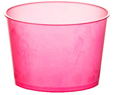 Poloplast Lot de 200 coupelles en plastique de 200 cc pour Salades de fruits, yaourts et glaces - Coloré et transparent