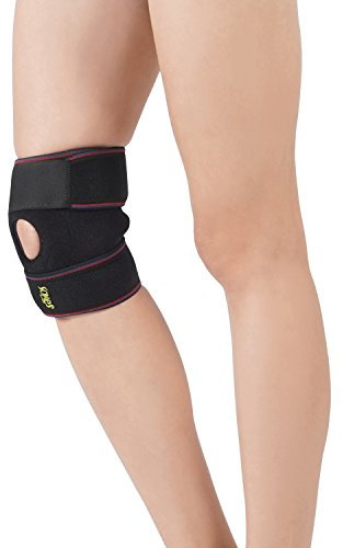 SOLES Rodillera de rótula abierta Ajuste regulable y durabilidad maximizada – Increíblemente cómoda, fabricada con neopreno– Rodillera de compresión antisudor para la comodidad y el alivio diarios