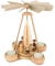 Rudolphs Schatzkiste Teelichtpyramide Teelichtpyramide Christi Geburt 1-stöckig Natur mit Teelichter (LxBxH):17x16x24cm NEU Tischdekoration Dekoration Weihnachten Wärmespiel Lichter Figur Edelholz
