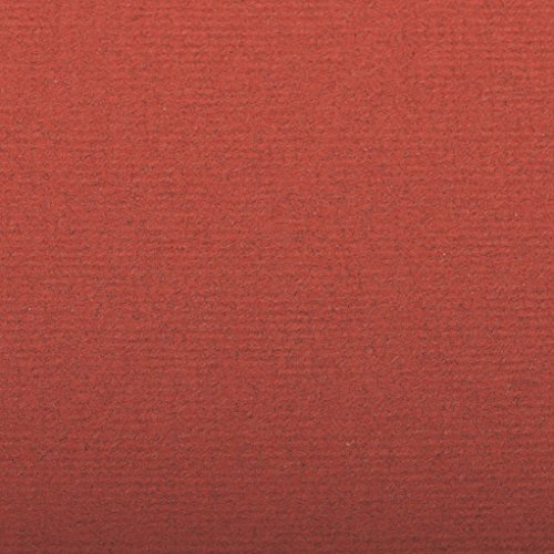 Clairefontaine 93509C Packung (mit 25 Blätter, 130 g, Ingres Pastell Papier, gekörnt, 50 x 65 cm, ideal für Trockentechnik) rot