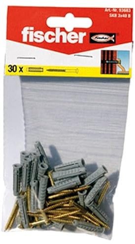 fischer 93683 Sockelleistenbefestigung SKB 3 x 40 B SB-Karte