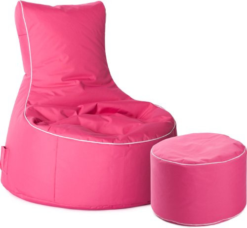 Sitzsack-Set Scuba Swing + Hocker pink (Outdoor)