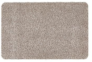 andiamo Fußmatte Samson - Schmutzfangmatte aus Baumwolle für den Hauseingang - einsetzbar als Fußmatte innen, Fußabtreter im überdachten Außenbereich oder als Haustiermatte 50 x 80 cm Hellbeige