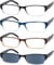 Eyekepper Reading Glasses-4 Pack Include Reading Sunglasses for Women Men Reading Under The Sun,Two-Tone Reader Eyeglasses