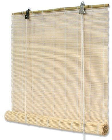 Interdeco Bambusrollo mit Seitenzug in Natur, Mariko, 60 x 160 cm