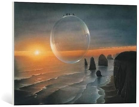 kunst für alle Leinwandbild: Hans-Werner SAHM St Helena - hochwertiger Druck, Leinwand auf Keilrahmen, Bild fertig zum Aufhängen, 80x60 cm