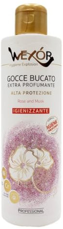 Gocce detersivo disinfettanti Rose & Musk Wexór - 235 ml