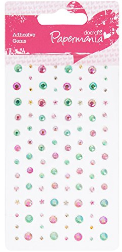 Papermania Adhesive Stones Assortment (104 Pieces) - Iridescent