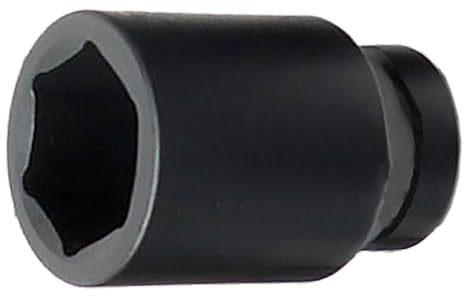 SW-Stahl 07980L-55 Krafteinsatz 1 Zoll Schlagschrauber-Nuss 55 mm lang | Schlagfester Impact-Steckschlüsseleinsatz aus Chrom-Molybdänstahl, 100 mm Tiefe, Sechskant-Profil mit Rille & Bohrung