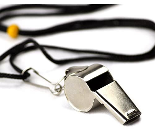 Crown Sporting Goods Edelstahl Coach Whistle mit Lanyard