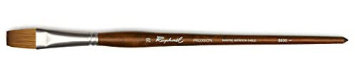 Raphael Precision 8930 Long Handle Brush, Flat, 20, Natural