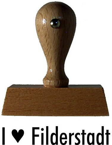 Sprüche-Stempel/Holzstempel I love Filderstadt vom Kaufhaus2010