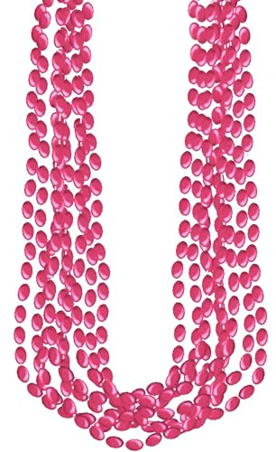 Amscan Accessoires de fête-Collier Femme-Métal-Rose