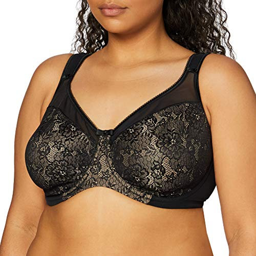 Berlei Women's Beauty Everyday Minimizer Bra, Black (Black), US 44D