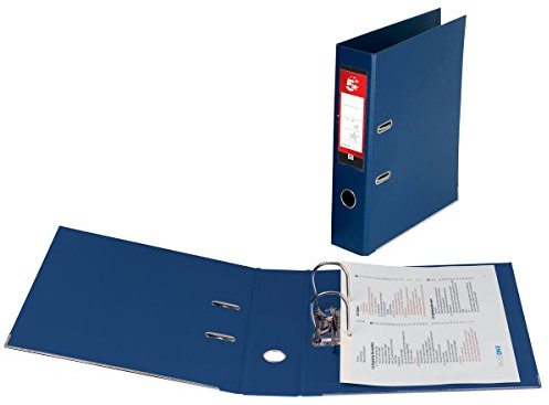 5 Star Files A4 Folders Lever Arch Files (10 Pack) Blue 70mm Spine Durable Polypropylene Covered Board