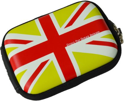 Croco CAS1705 Small Union Jack Flag Tough Case for Digital Camera - Green